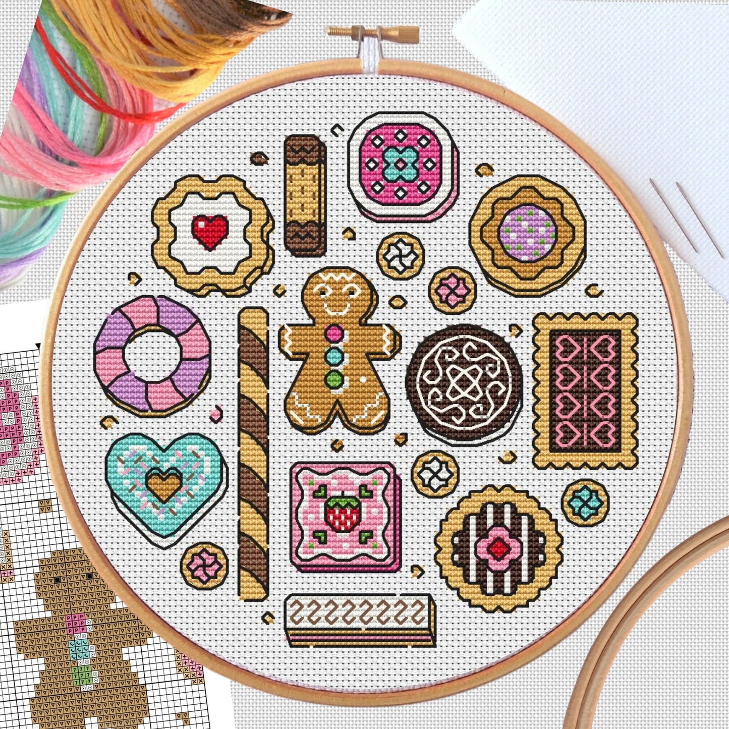 Cookies Sampler Cross Stitch Kit