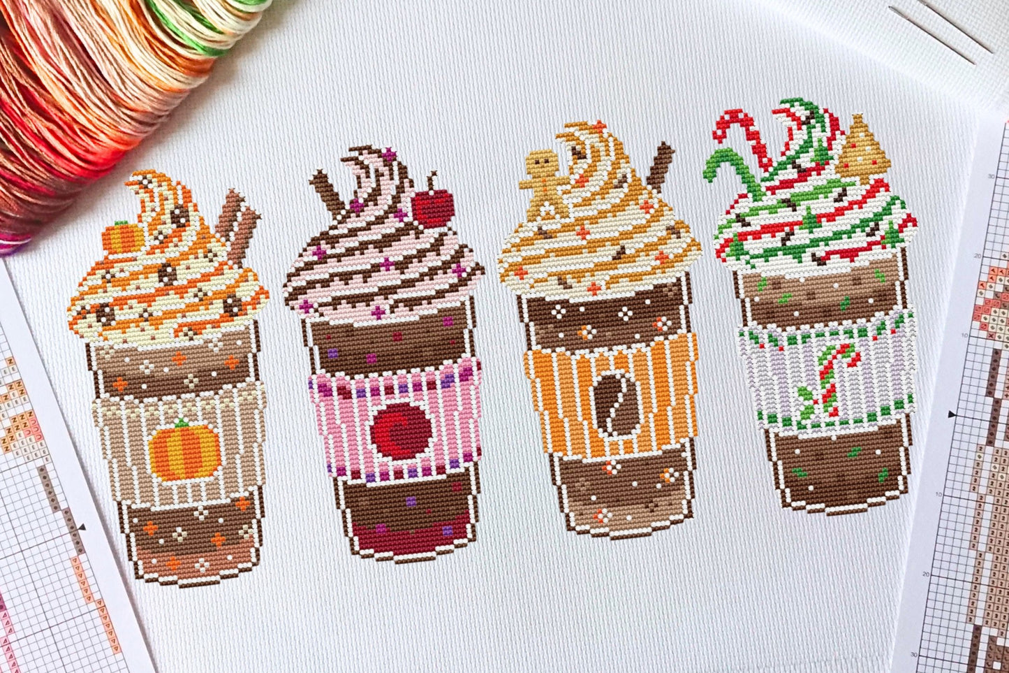Fancy Frappes Cross Stitch Kit