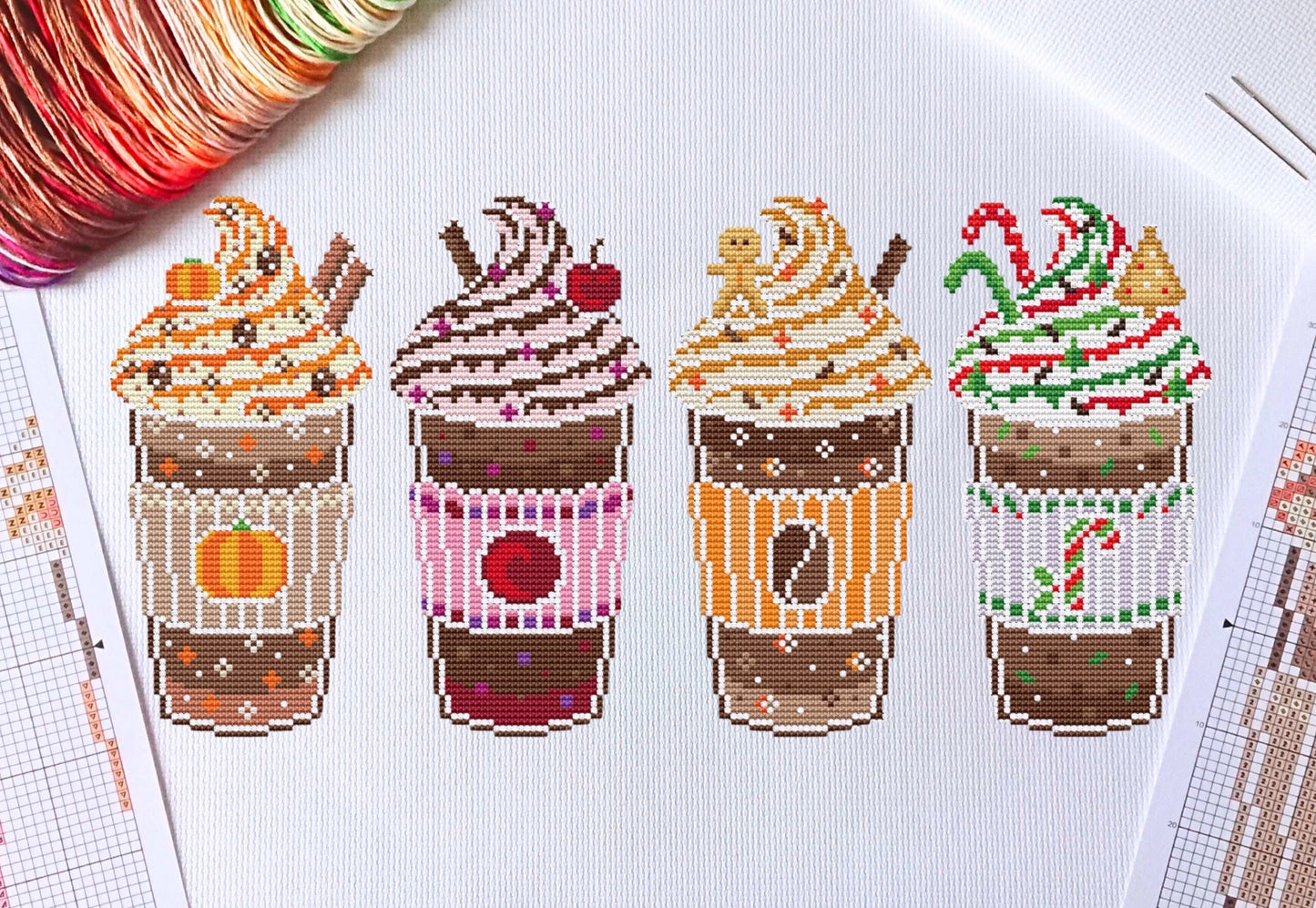 Fancy Frappes Cross Stitch Kit