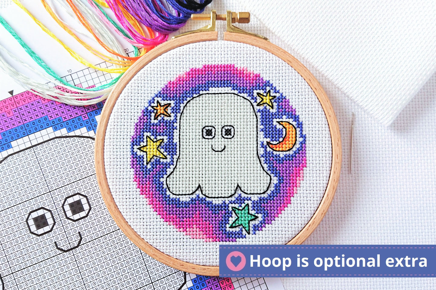 Halloween Ghost Cross Stitch Kit