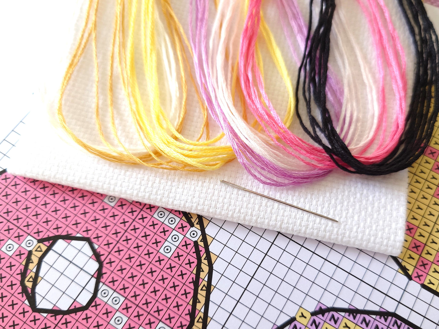 Mini Iced Ring Biscuits Cross Stitch Kit
