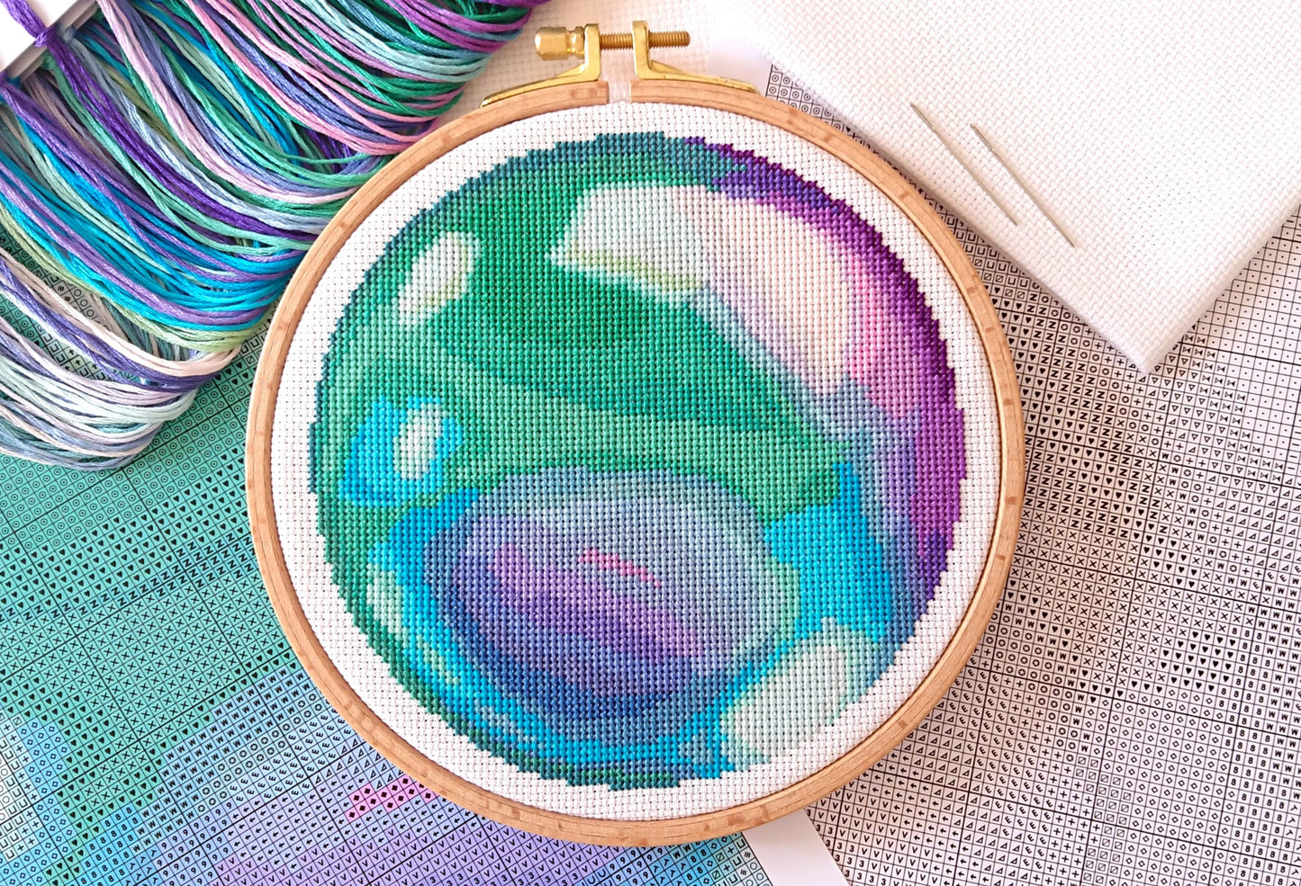 PDF Pattern for Green Marble