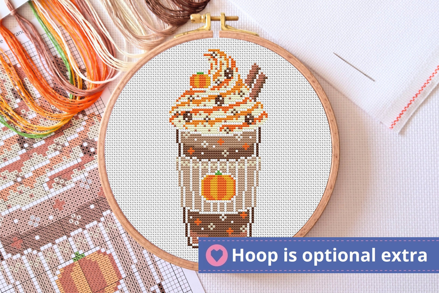 Pumpkin Spice Cross Stitch Kit