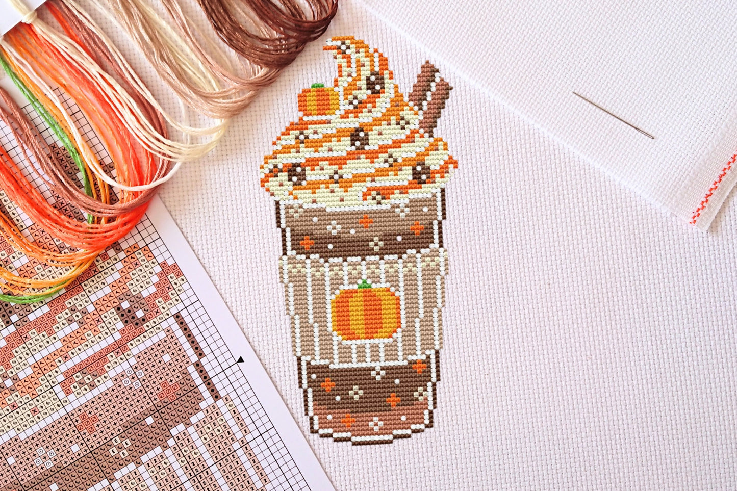 Pumpkin Spice Cross Stitch Kit