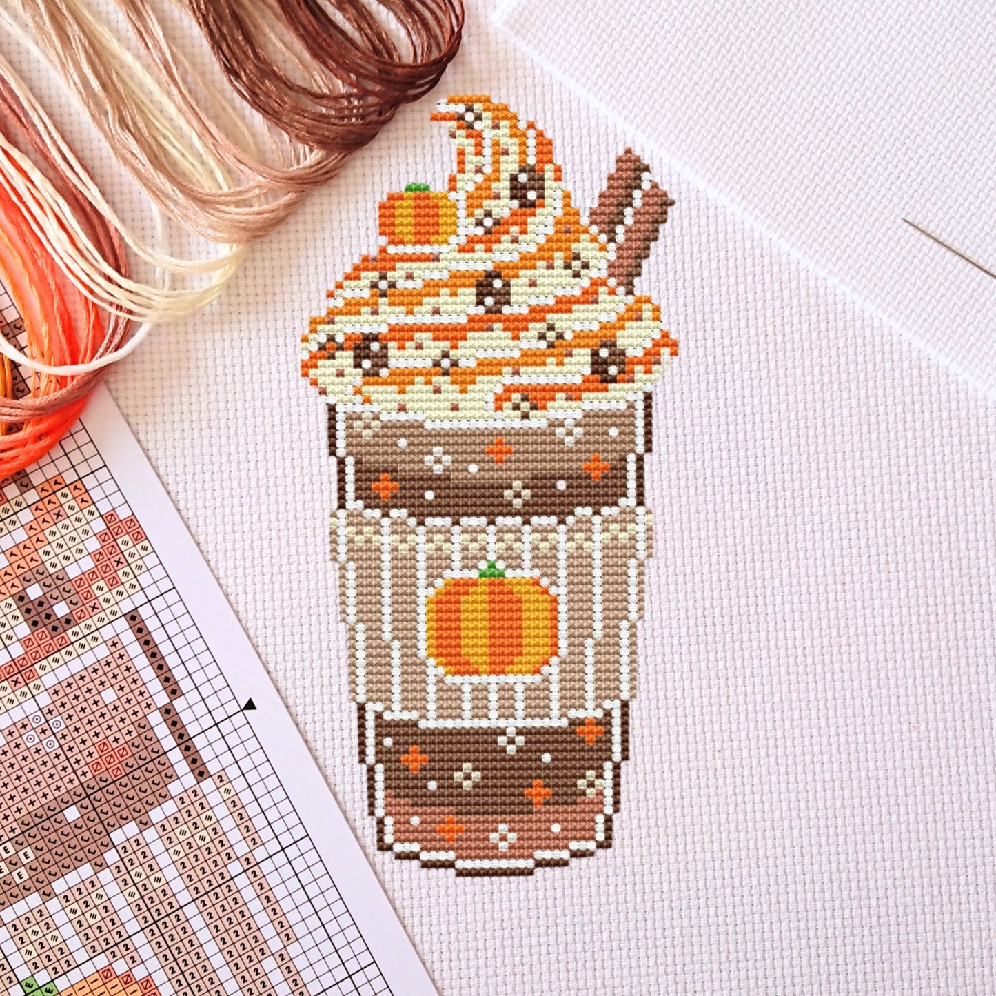 Pumpkin Spice Cross Stitch Kit