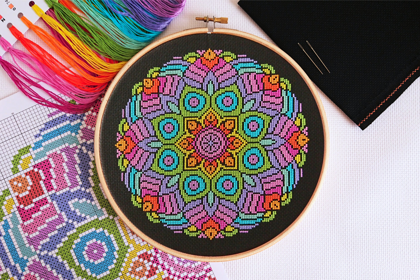 PDF Pattern for Rainbow Mandala