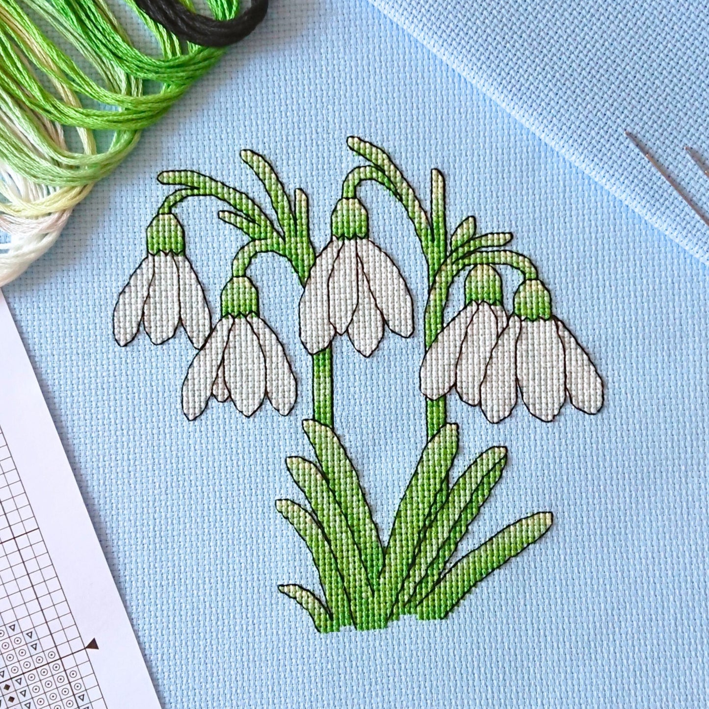 PDF Pattern for Snowdrops