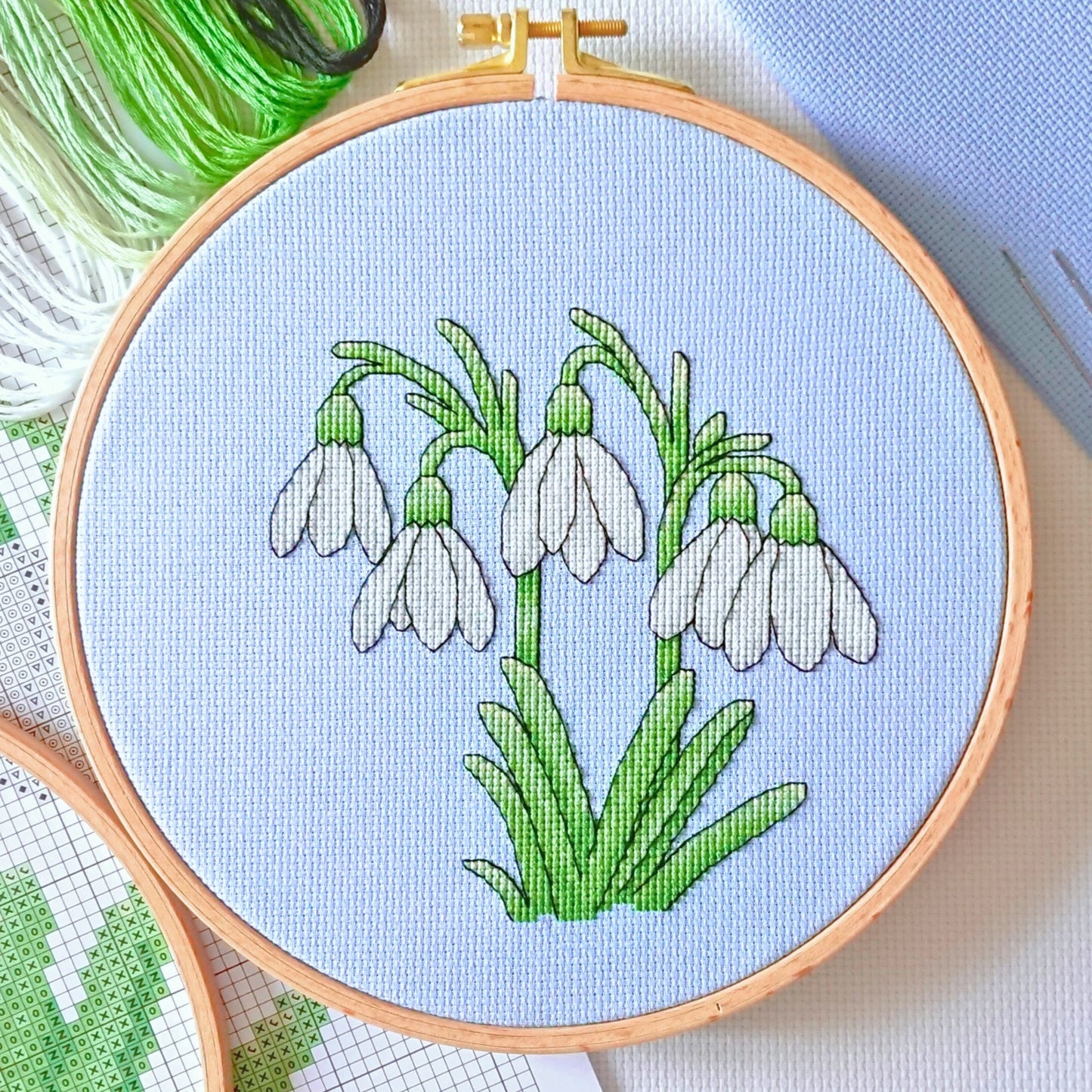 PDF Pattern for Snowdrops