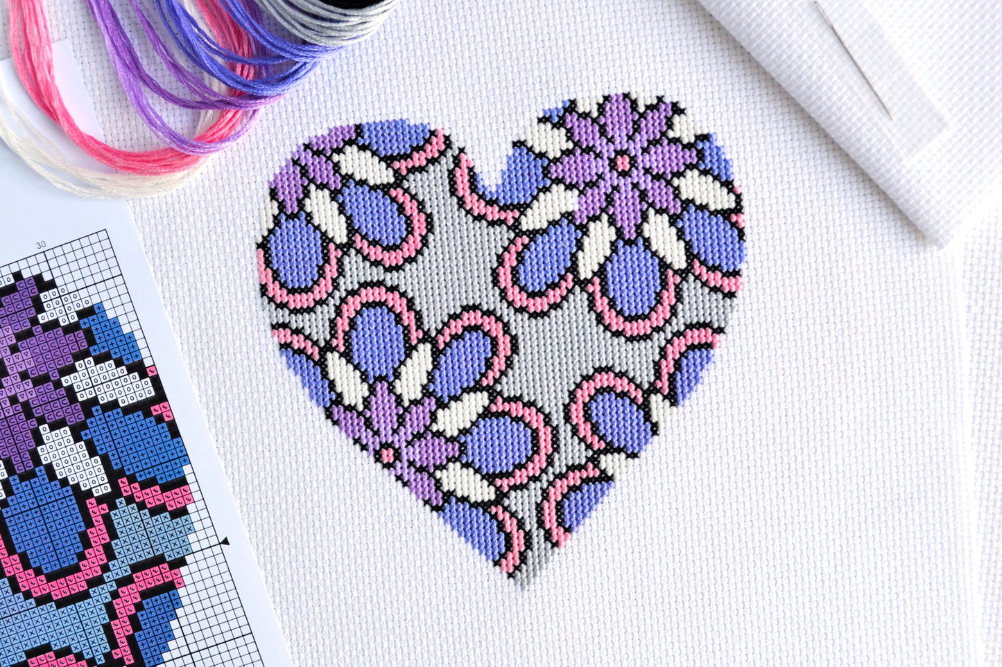 Winter Heart Cross Stitch Kit