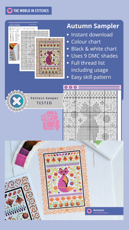 PDF Pattern for Autumn Mini Sampler