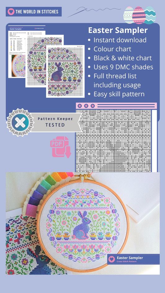 PDF Pattern for Easter Sampler