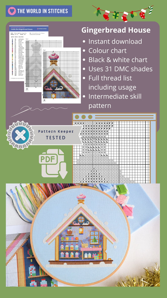 PDF Pattern for Gingerbread House