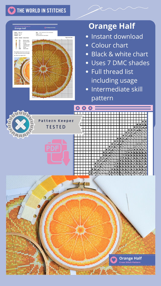 PDF Pattern for Orange Half