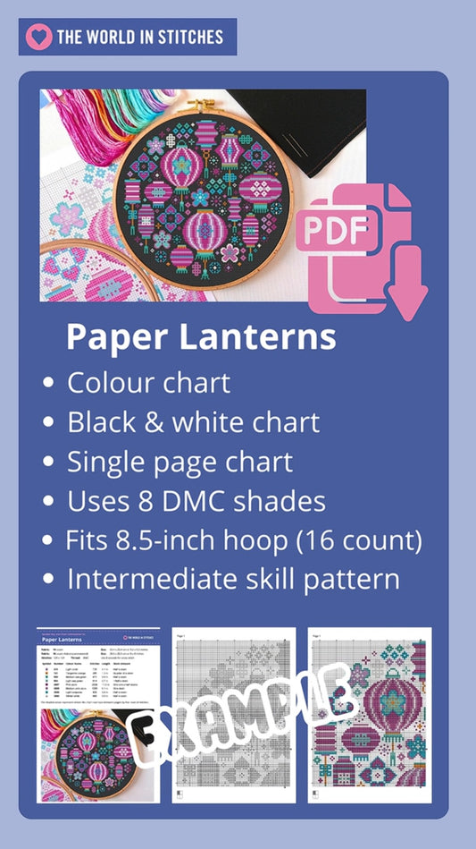PDF Pattern for Paper Lanterns