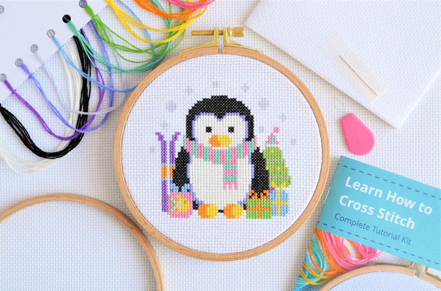 Cross Stitch Kit for Beginners ~ Penguin