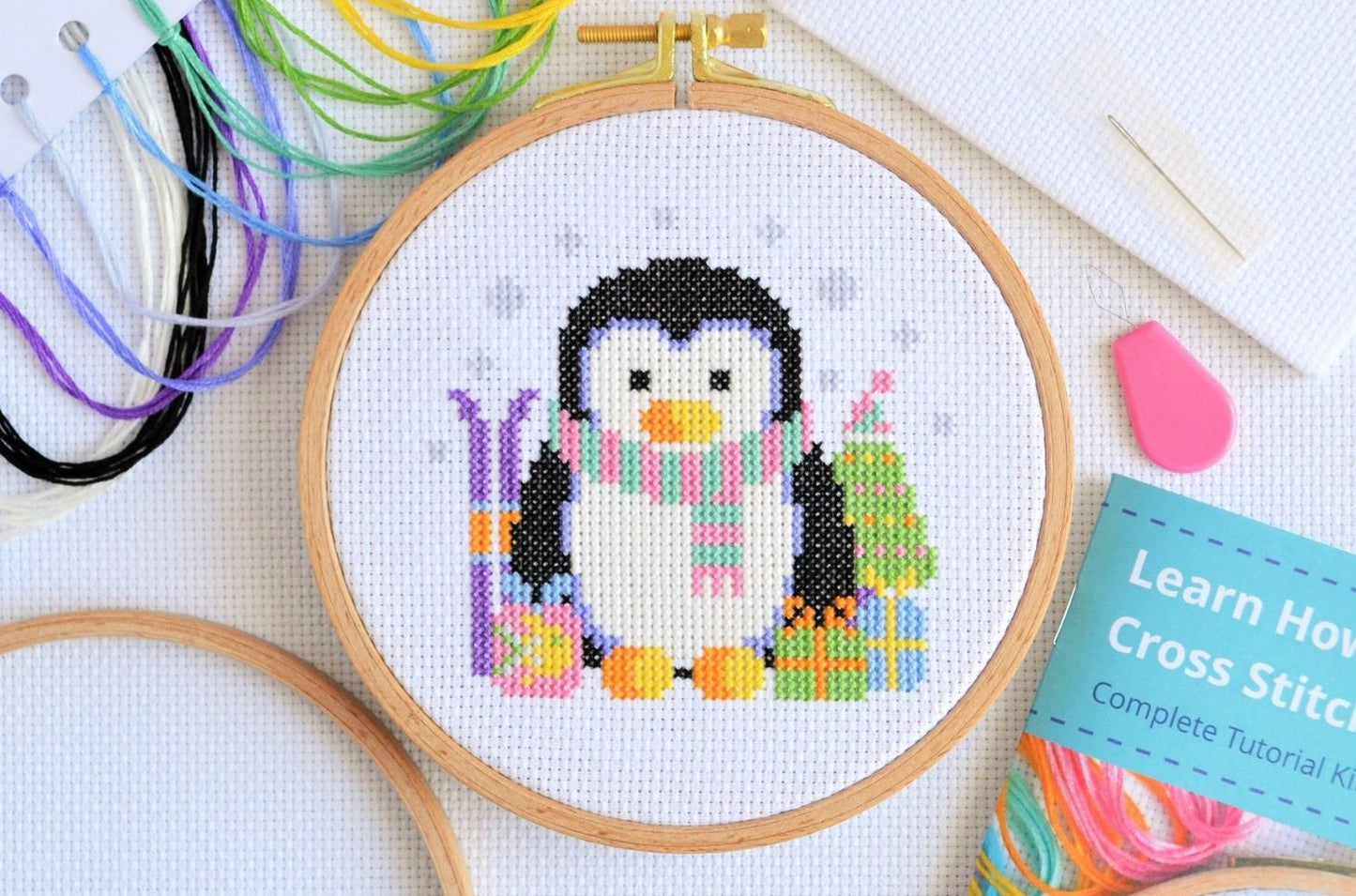Cross Stitch Kit for Beginners ~ Penguin