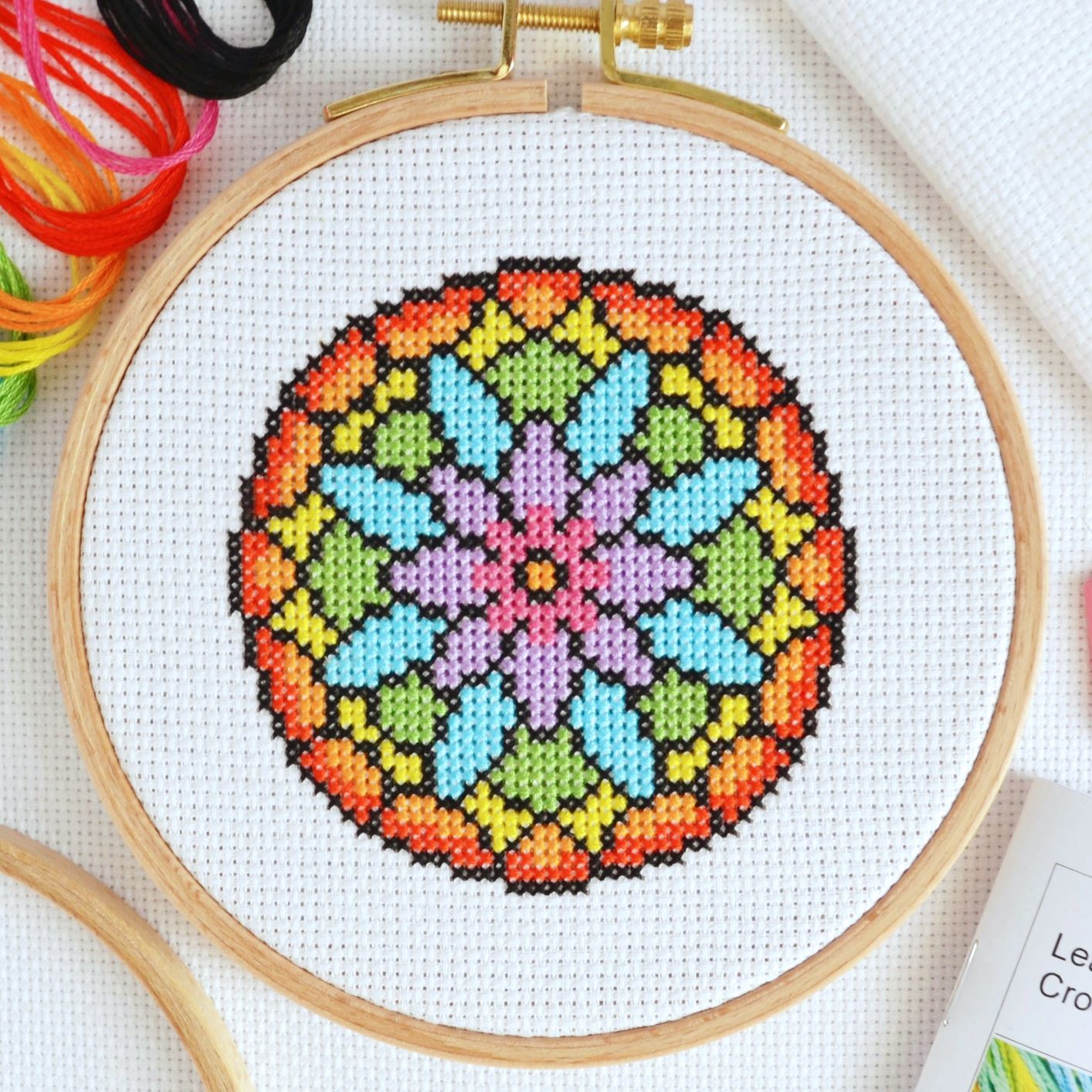 Cross Stitch Kit for Beginners ~ Flower – The World in Stitches