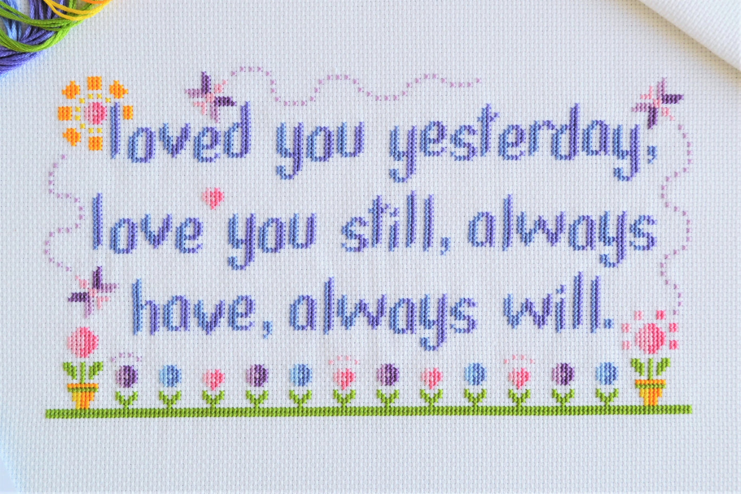 Loved You Yesterday Cross Stitch Kit