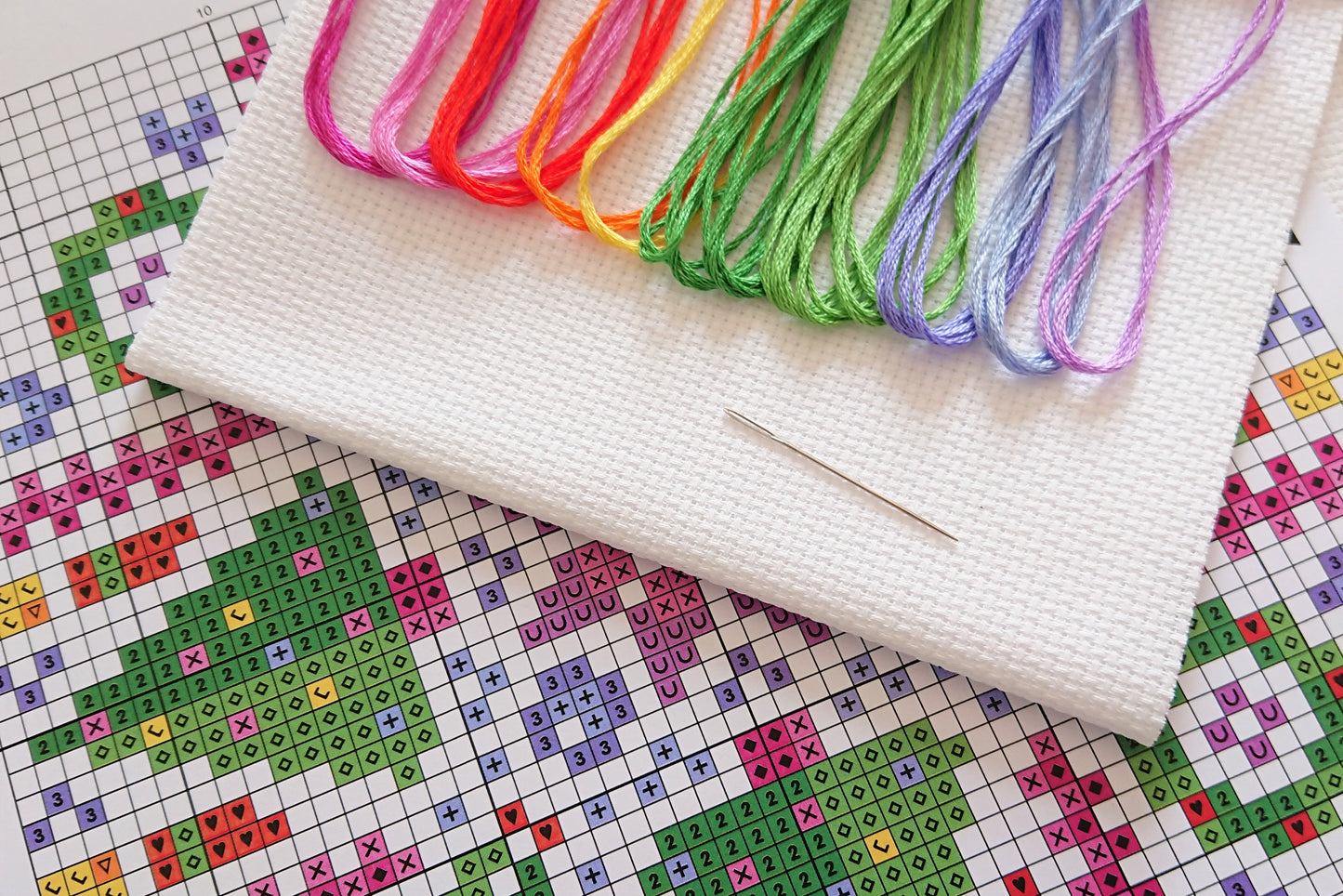 Mini Christmas Mandala Cross Stitch Kit