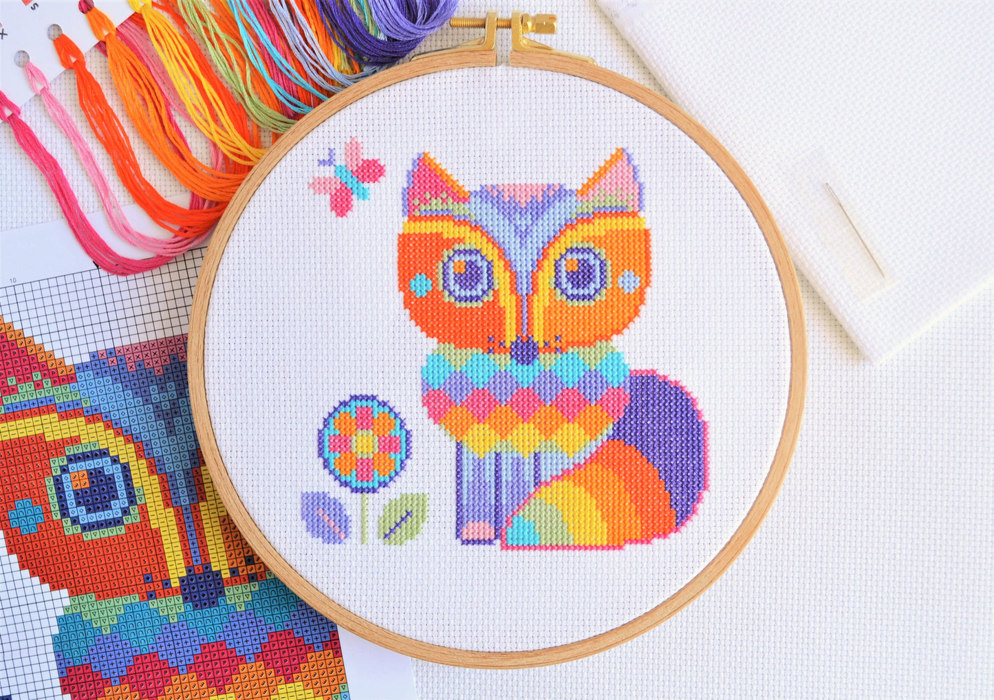 Hazel the Fox Cross Stitch Kit