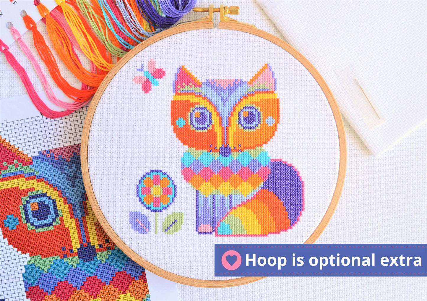 Hazel the Fox Cross Stitch Kit