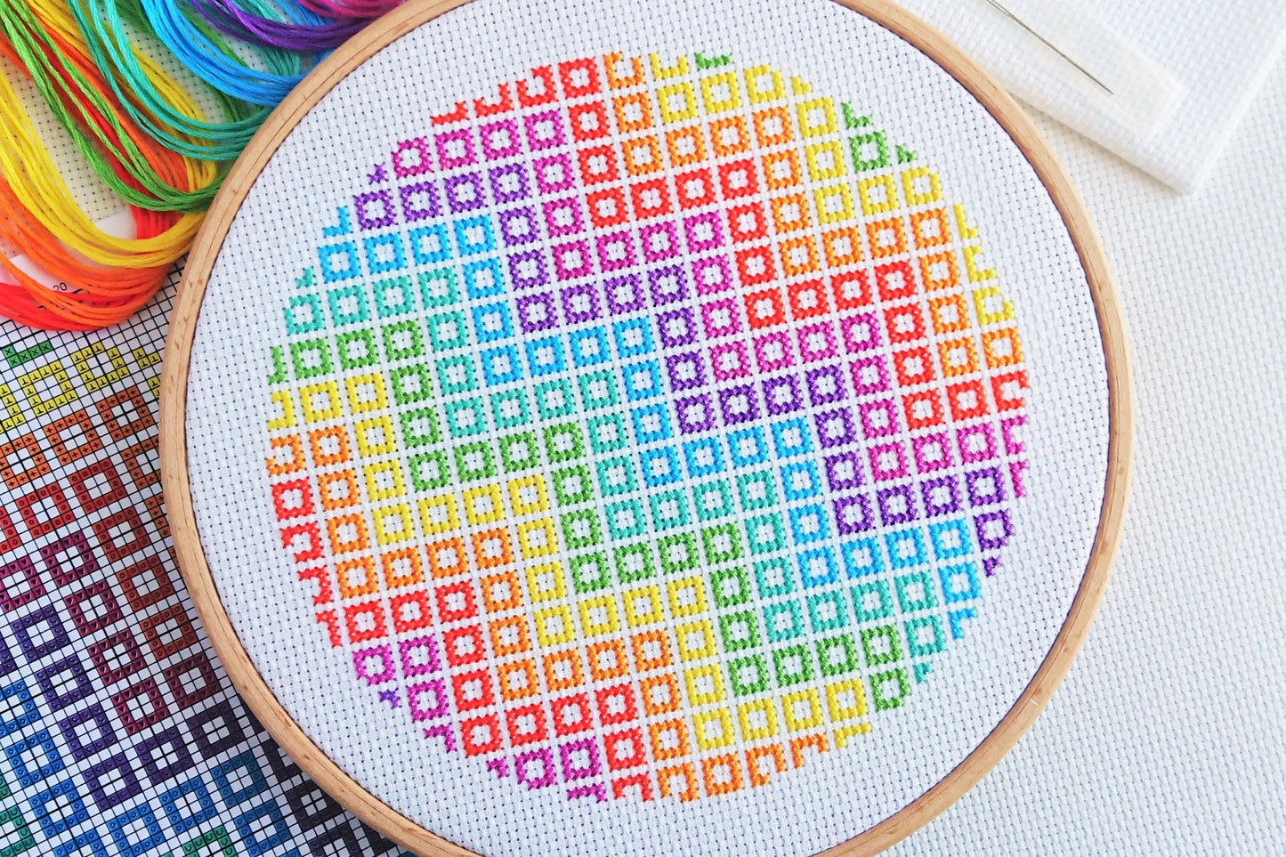 Geometric Wave Cross Stitch Kit