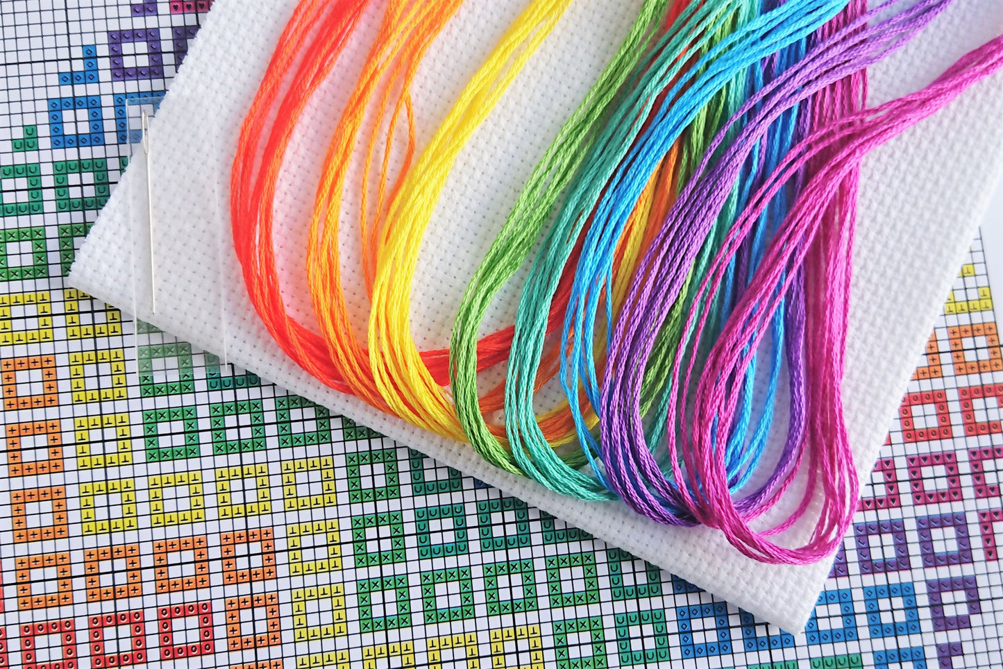 Geometric Wave Cross Stitch Kit