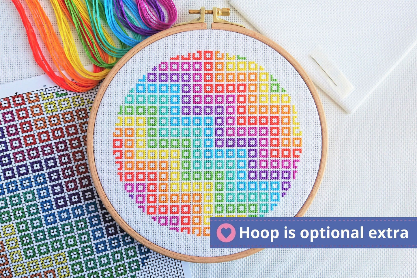 Geometric Wave Cross Stitch Kit