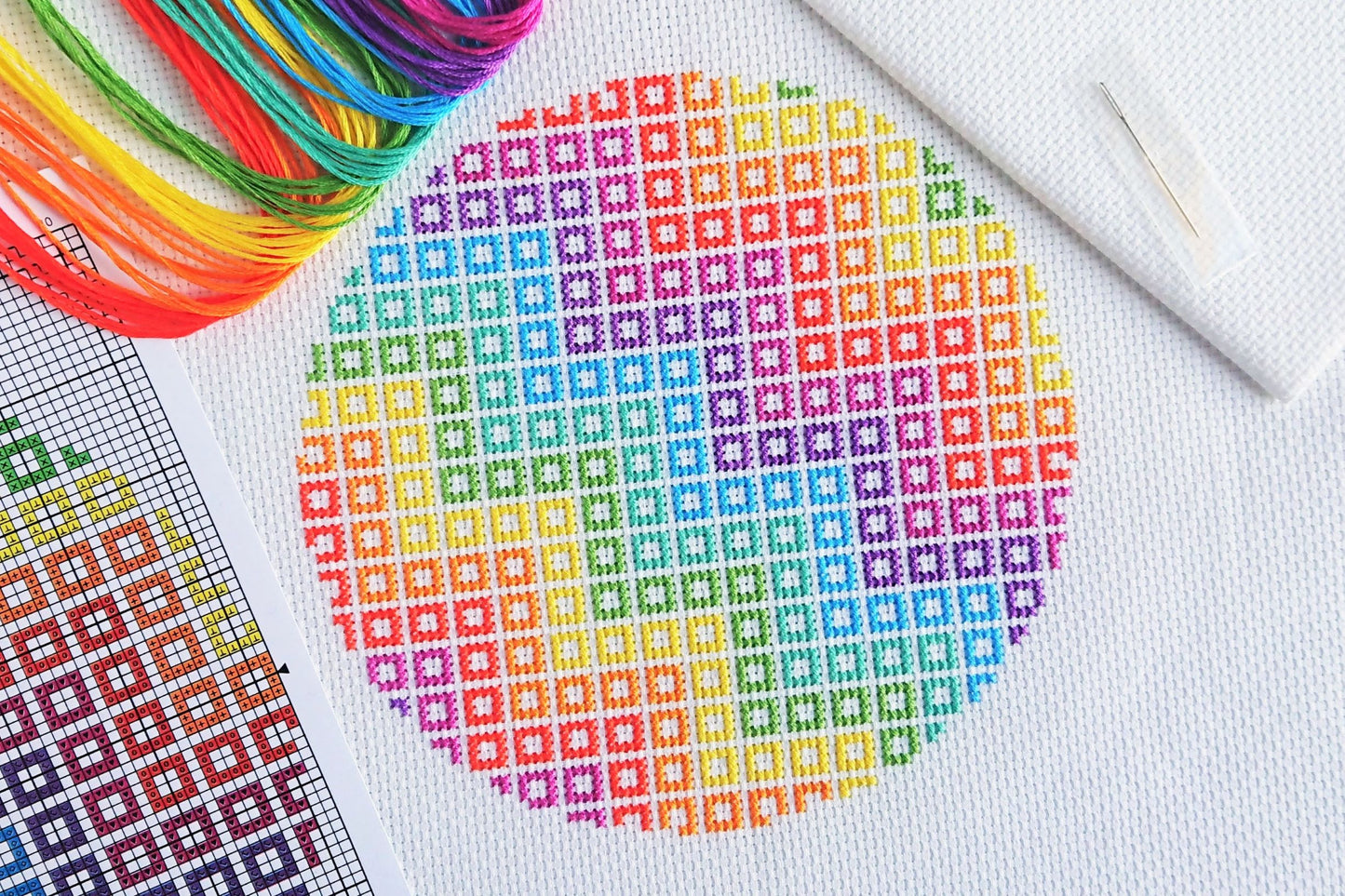 Geometric Wave Cross Stitch Kit