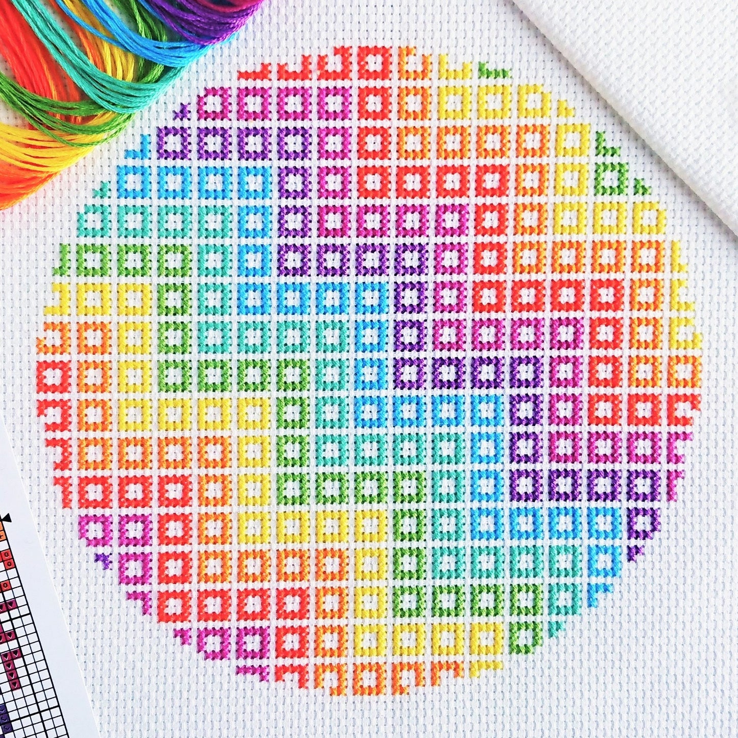 Geometric Wave Cross Stitch Kit