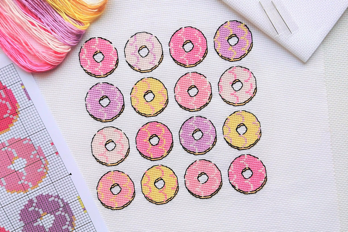 Iced Ring Biscuits Cross Stitch Kit