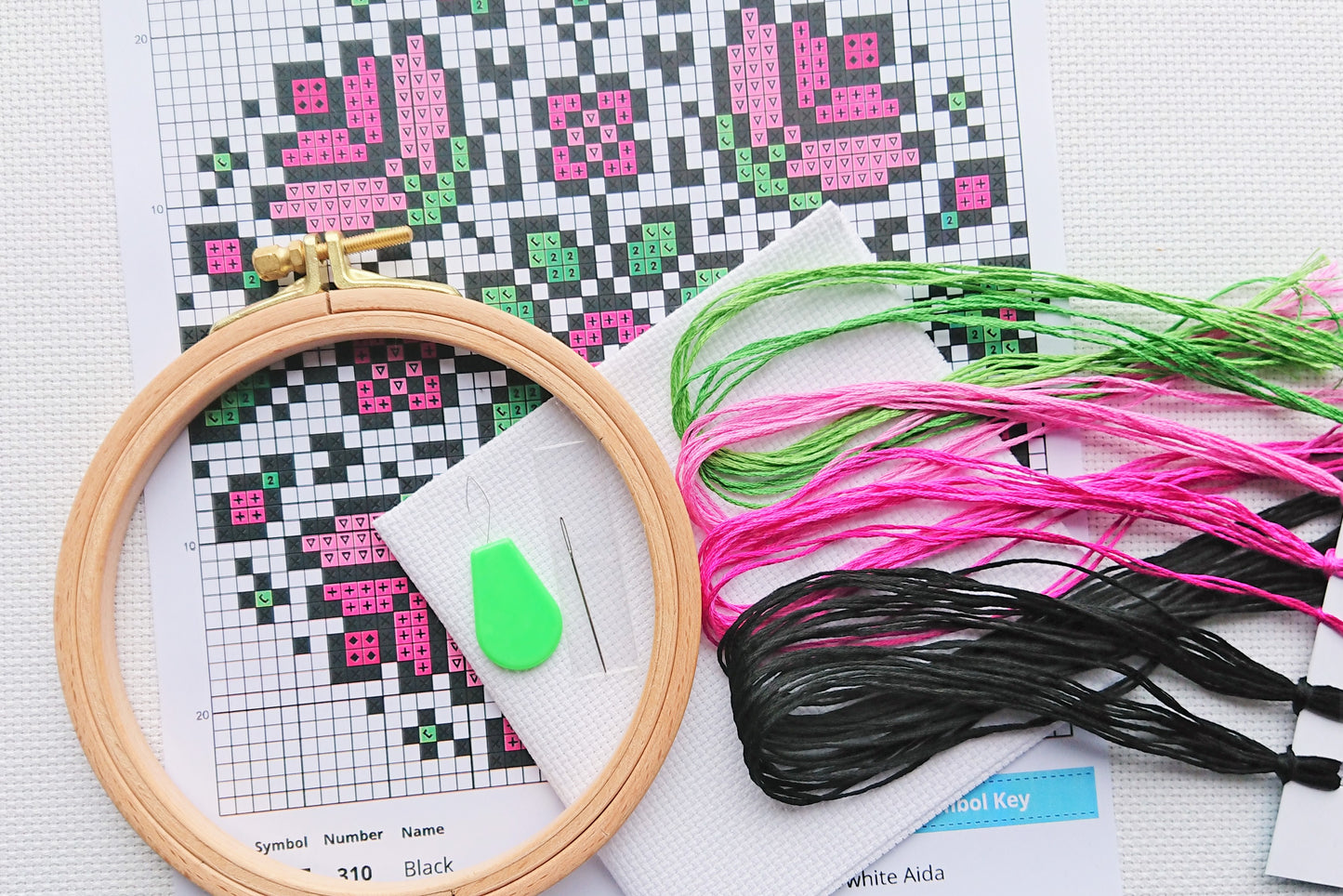 Cross Stitch Kit for Beginners ~ Lotus Mandala