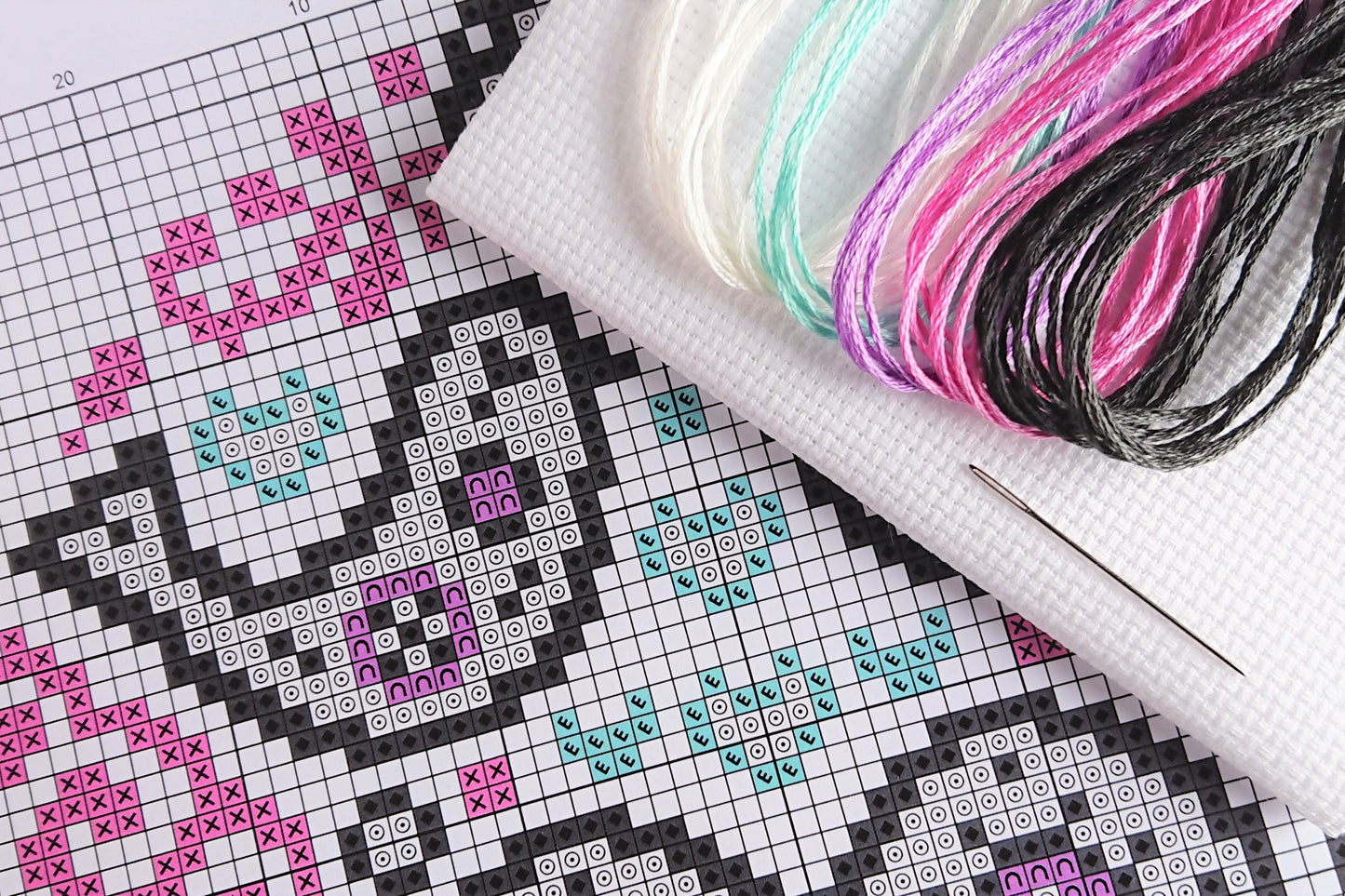 Mini Folk Sampler Cross Stitch Kit