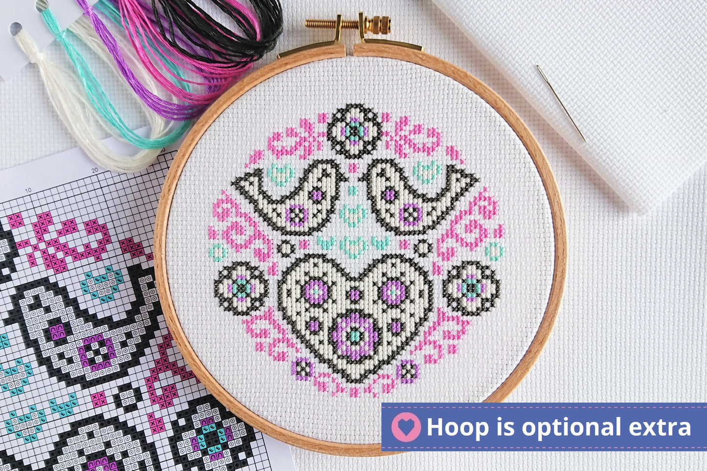 Mini Folk Sampler Cross Stitch Kit