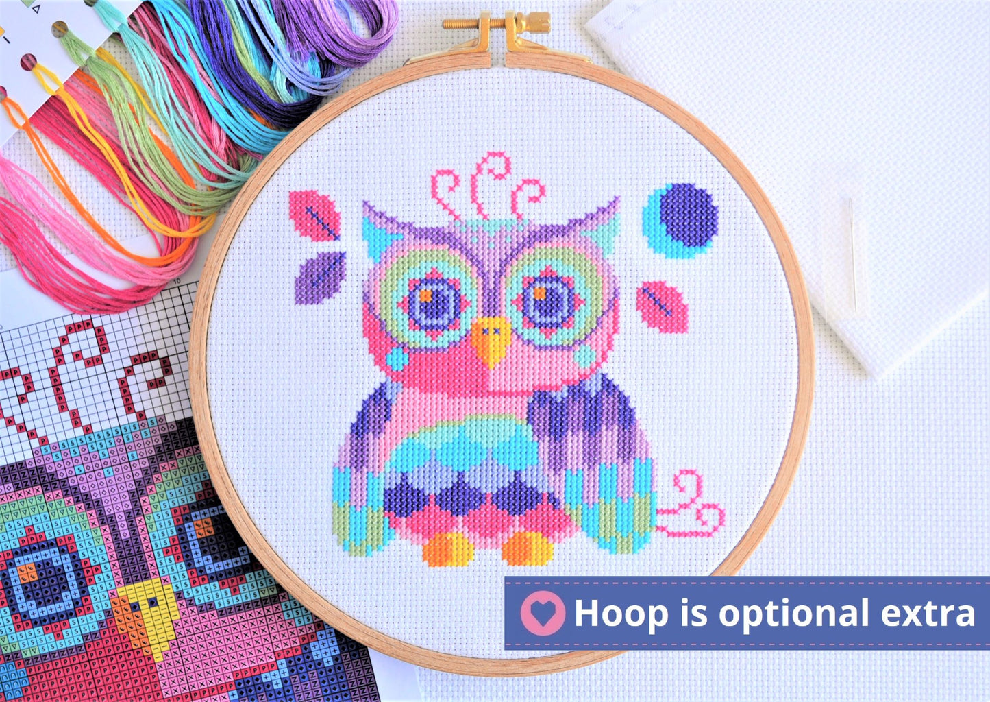 Florence the Owl Cross Stitch Kit