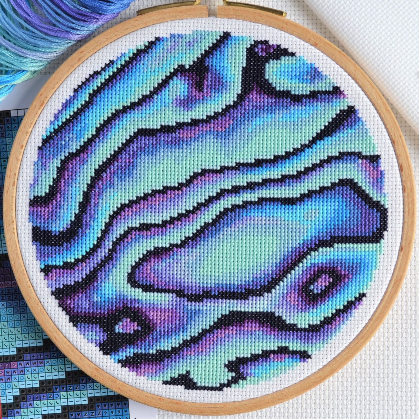 Paua Shell Cross Stitch Kit