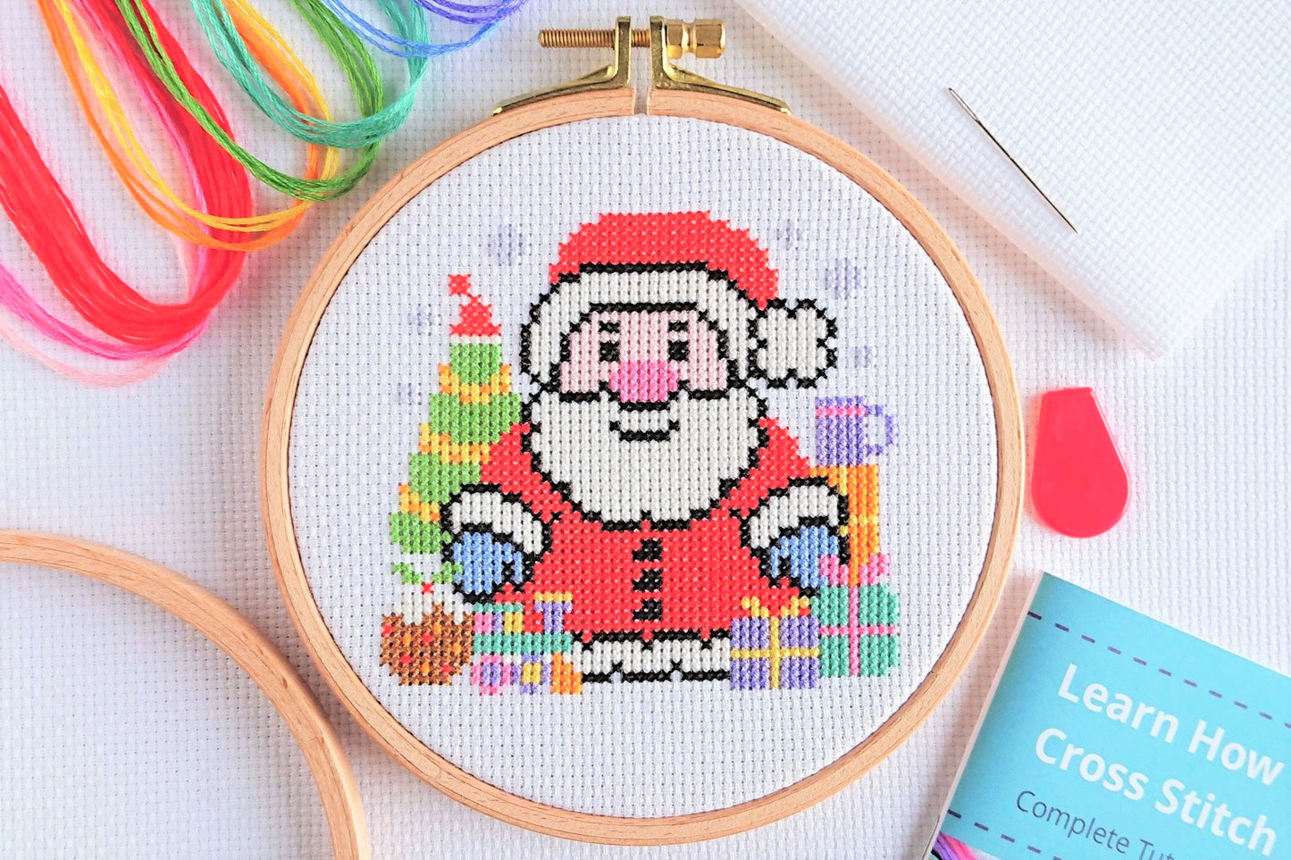 Cross Stitch Kit for Beginners ~ Santa