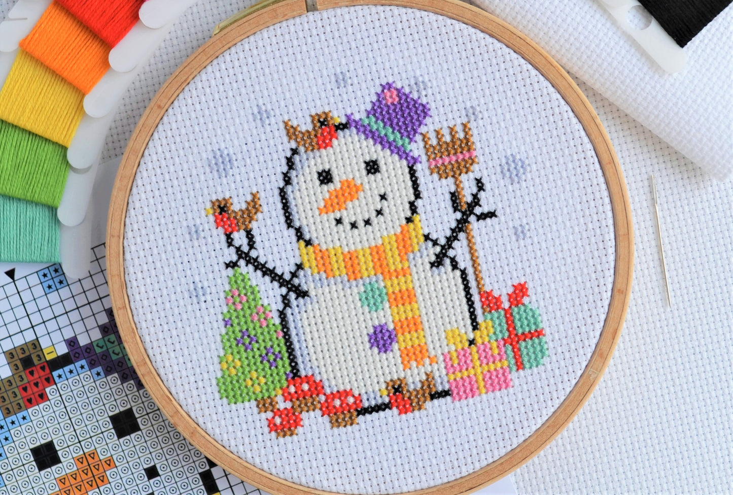 Christmas Trio Penguin Cross Stitch Kit