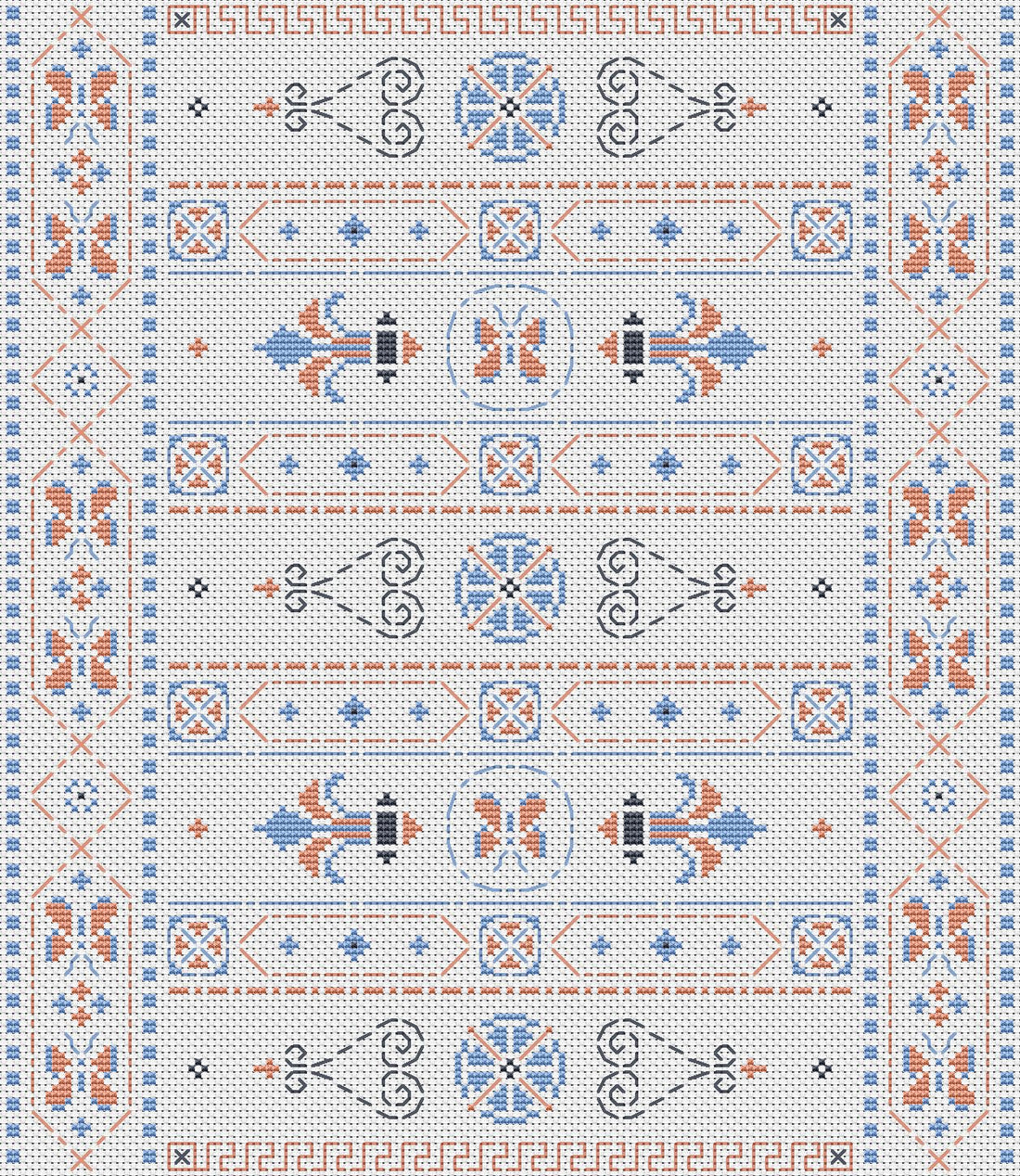 Mystery Ceiling Free Cross Stitch Chart