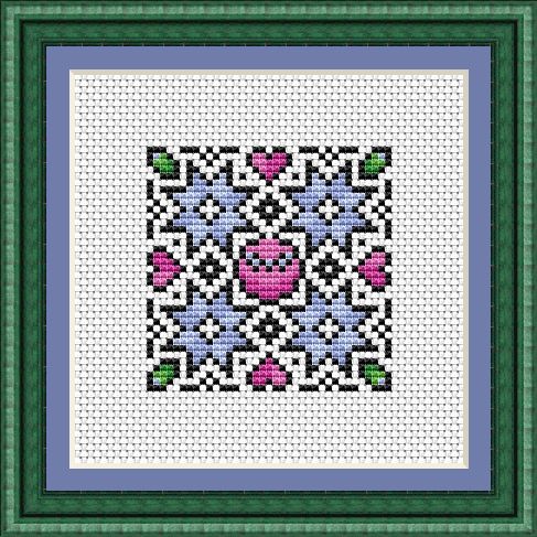 Mini Christmas Mandala Free Cross Stitch Chart