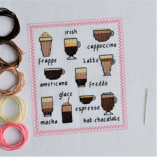 Free Coffees Cross Stitch Chart