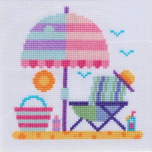 Free Cross Stitch Chart 'Beach Scenes' 3 of 3