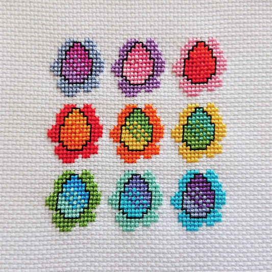Free Easter Eggs Mini Cross Stitch Pattern