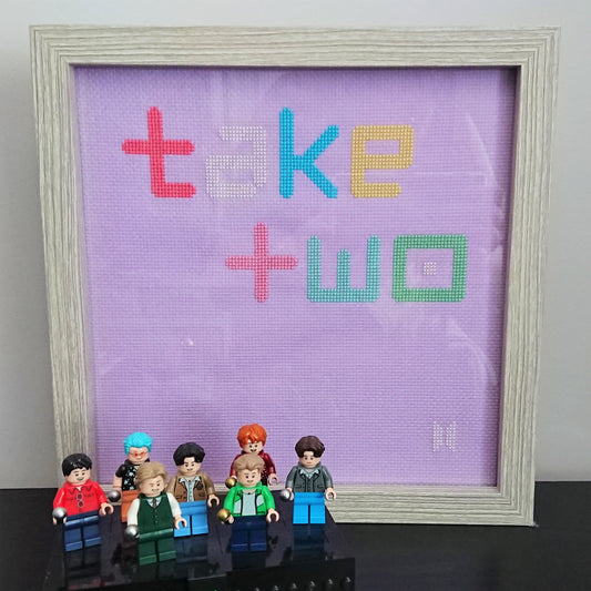 Free Cross Stitch Pattern: Take Two (BTS Single Cover Art)