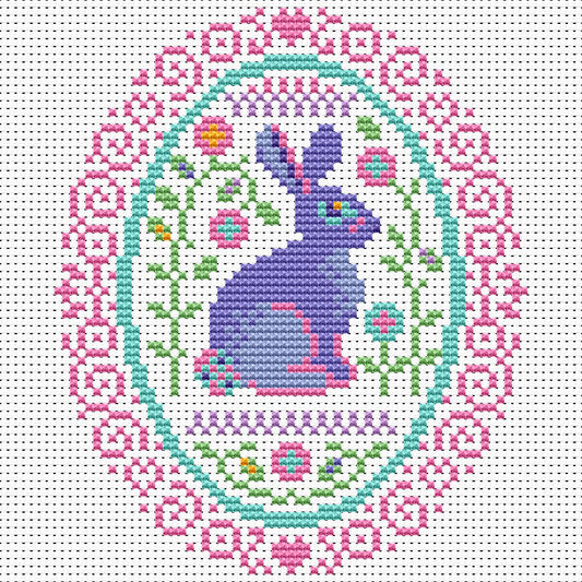 Easter Bunny Free Cross Stitch Chart