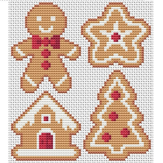 Christmas Biscuits Free Easy Cross Stitch Chart