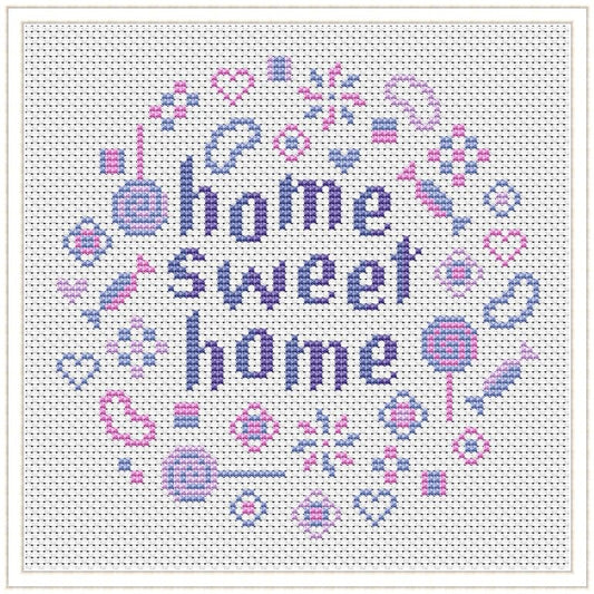 Free Cross Stitch Chart: Home Sweet Home