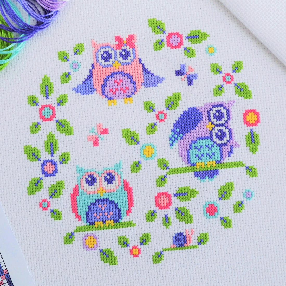 Free Owl Cross Stitch Pattern