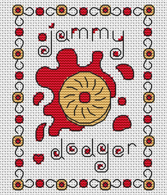 Jammy Dodger Free Cross Stitch Chart