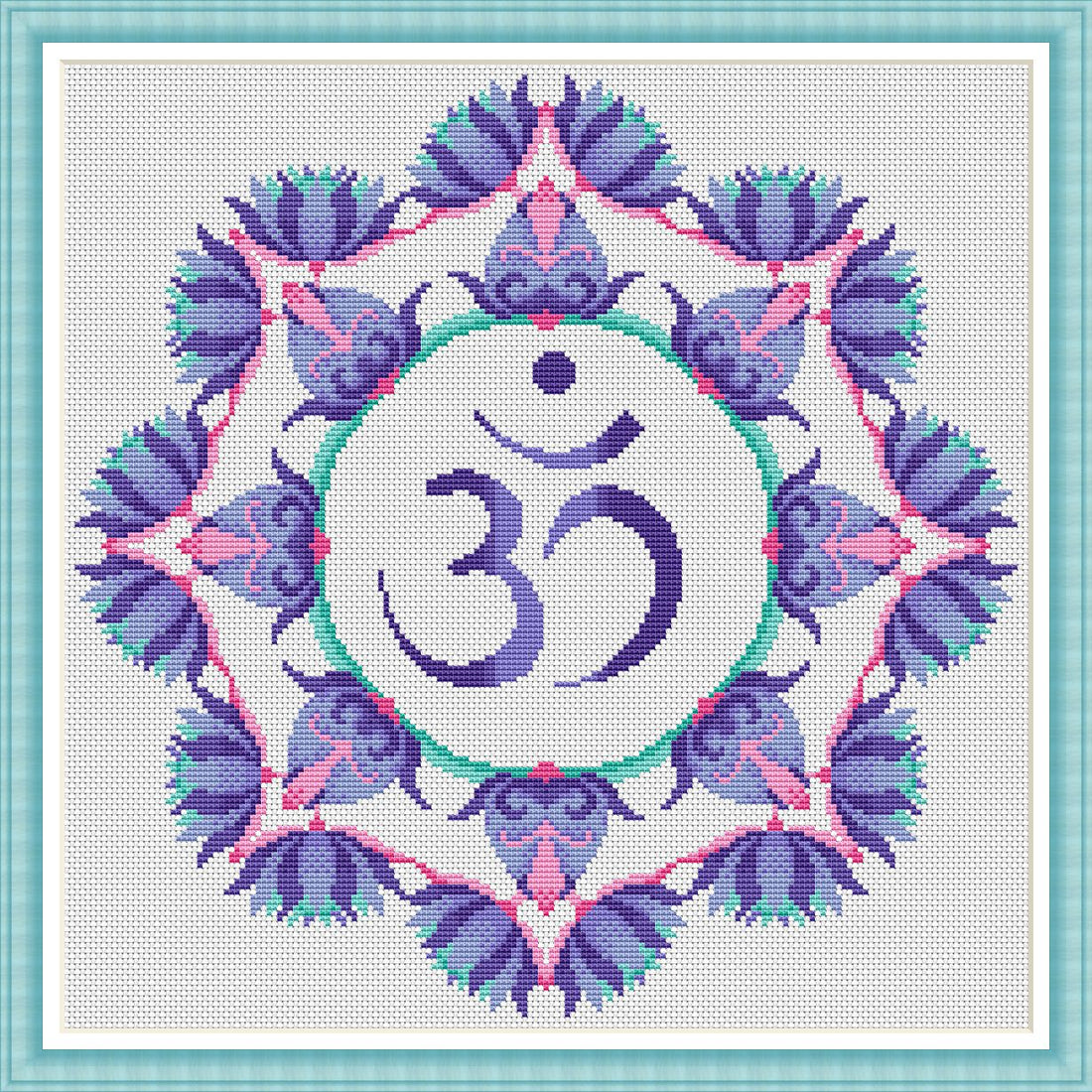 Free Om Mandala Cross Stitch Chart – The World in Stitches free-om-mandala-cross-stitch-chart-the-world-in-stitches